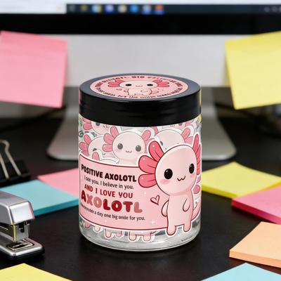 60 Positive Affirmationskarten Emotionale Unterstützung Axolotl Geschenke für Teenager Mädchen Studenten Weihnachtsstrumpffüller