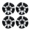 8 Inch Wheel Hub Cap Black Fully Wrap Hubcap Rim Protector Trim Replacement for EZ‑GO Golf Cart