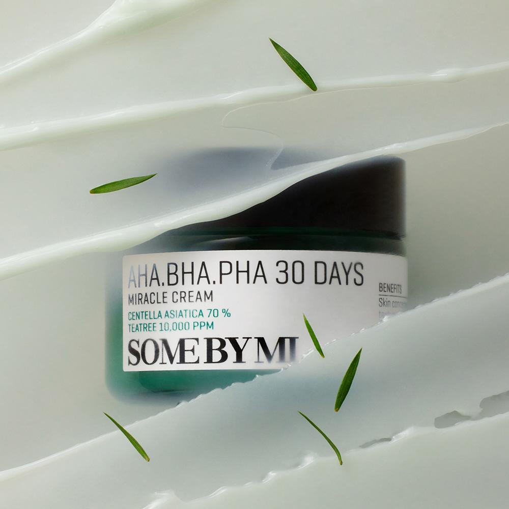 SOME BY MI AHA BHA PHA 30 Days Miracle Cream – Soothing & Skin Barrier Repair Moisturiser, Korean