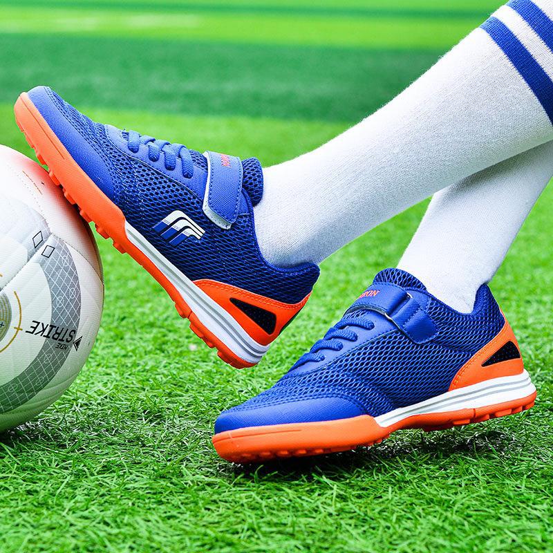 Neue Fußballschuhe mit magischer Schnalle, weiche Nägel, für Jungen und Kinder, Studenten-Spiel-Trainingsschuhe, modische Schuhe mit gebrochenen Nägeln, Sportschuhe