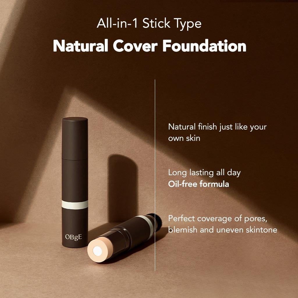OBgE Natural Cover Foundation 3色セット OBgE - Natural Cover Foundation - 3 Colors | YesStyle