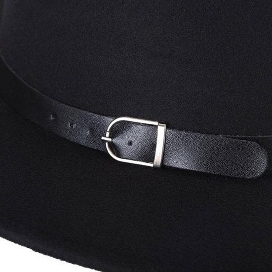 Fedora Hat Solid Color Adjustable British Style Jazz Cap Costume Accessory Streetwear