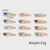Pink Rainbow Love Side Bangs Clip - Fashionable Alloy Jewelry Hairpin for Girls