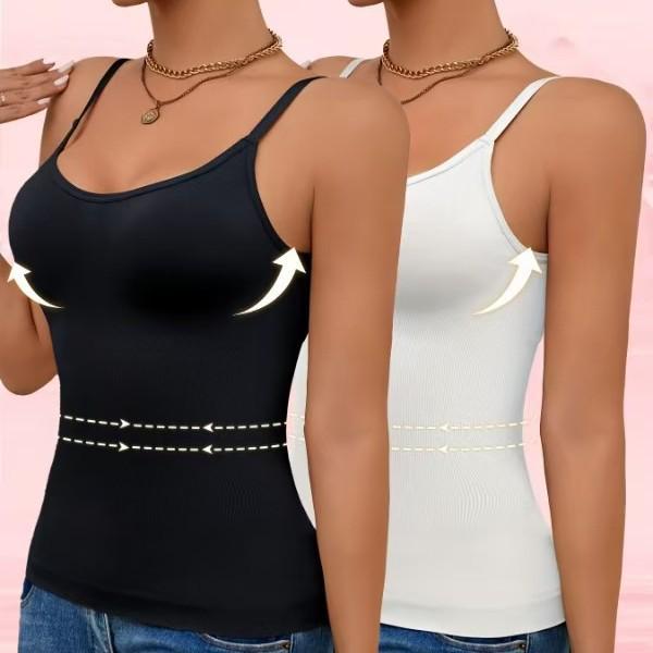 Modal Camisole with Built-in Chest Pad and Stylish Back Design