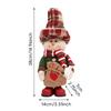 Non-Toxic 14.9Inch Gunny Burlap Top Hats Standing Figures Christmas Ornaments Dolls Santa Claus Snowmen Home Decoration