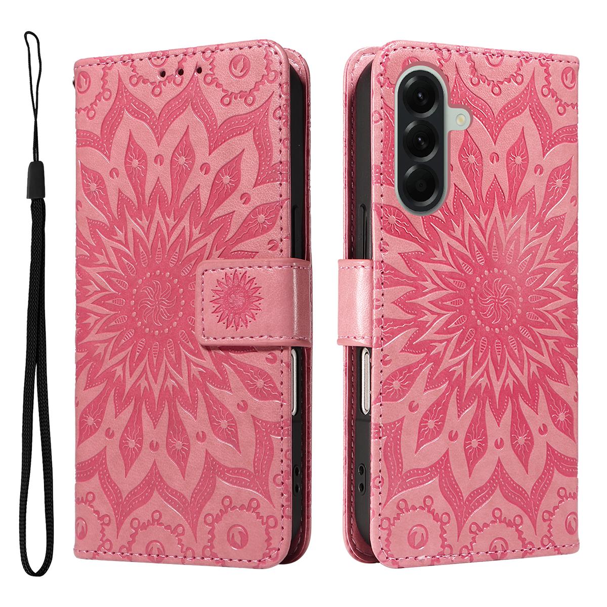 For Samsung Galaxy A57 5G Leather Wallet Case Sunflower Imprinted Phone Cover