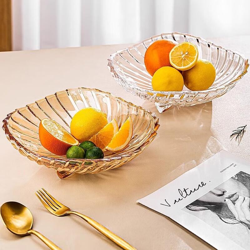 Obstteller aus europäischem Kristallglas