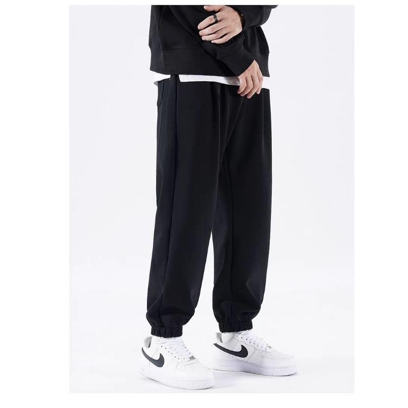 

Одежда без рубашки новые повседневные брюки мужские летние прямые брюки длиной девять точек студенческие брюки спортивные брюки мужские 5XL [175-100 kg]