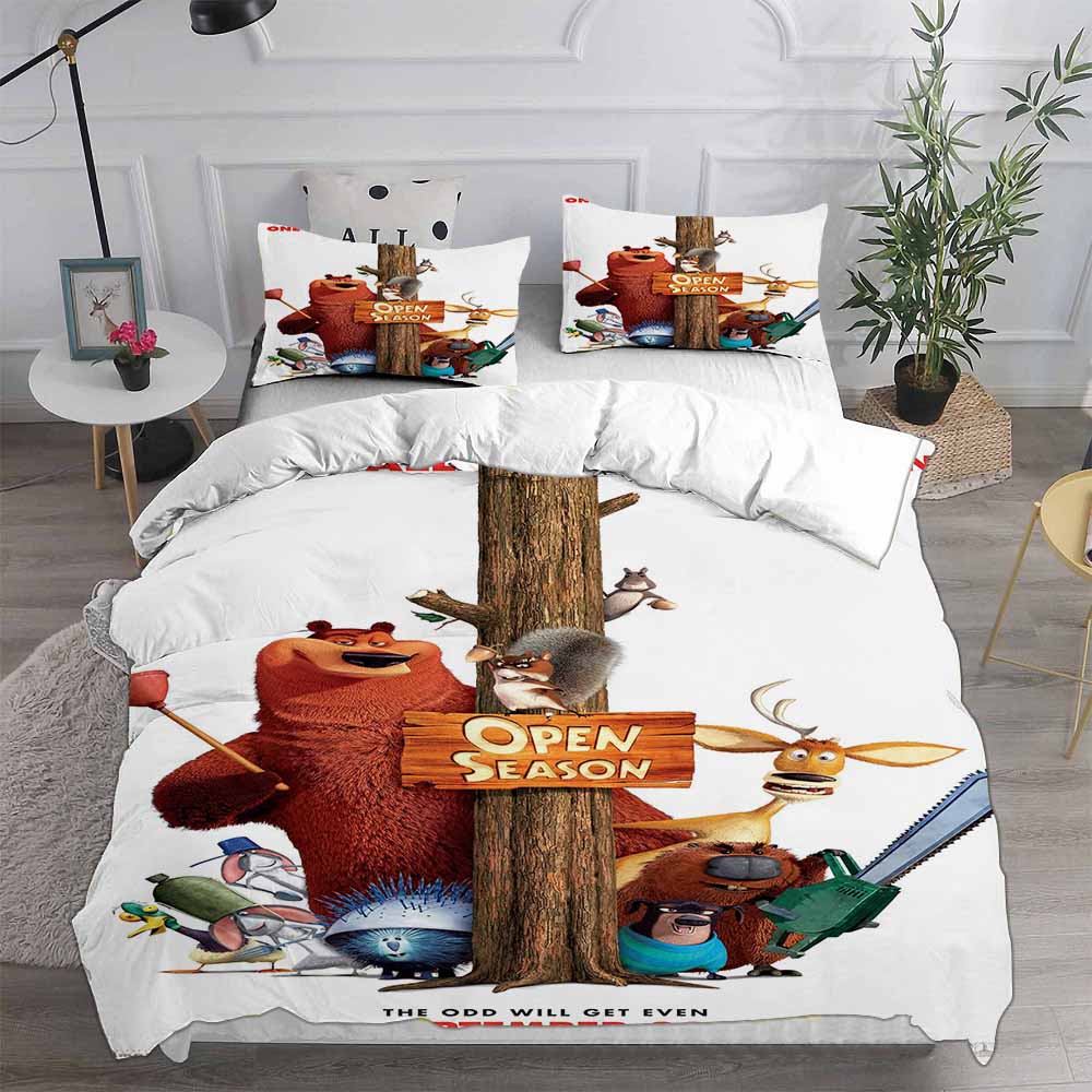New Open Season Bedding Sets EU Singel US Twin Comforter Quilt Bed Cover Duvet Cover Pillow Case 2-3 Pieces Sets Kids Adult Size