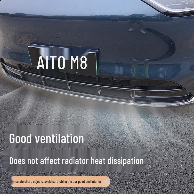 AITO M8 Insect Screen Front Grille Radiator Protector Cover, Black Technology Accessory.
