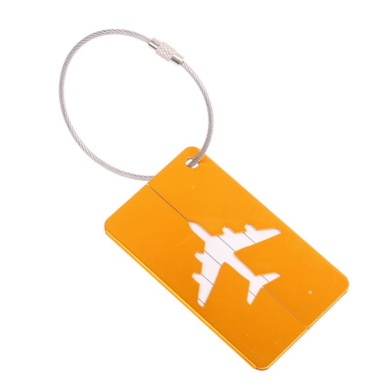 Aluminum Alloy Travel Luggage Tags Baggage Suitcase Address Tag Label