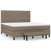 Maison Exclusive - Lattenrost mit Matratze Taupe 180x200 cm Stoff