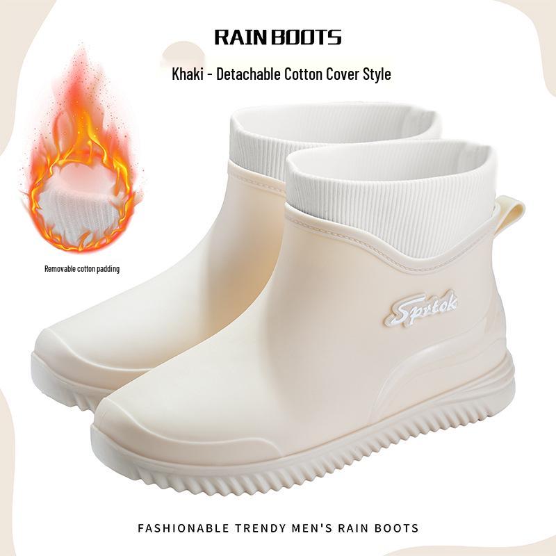 Women's Versatile Waterproof Rubber Rain Boots - Non-slip, Soft Sole, Casual Outdoor Short Boots for Camping