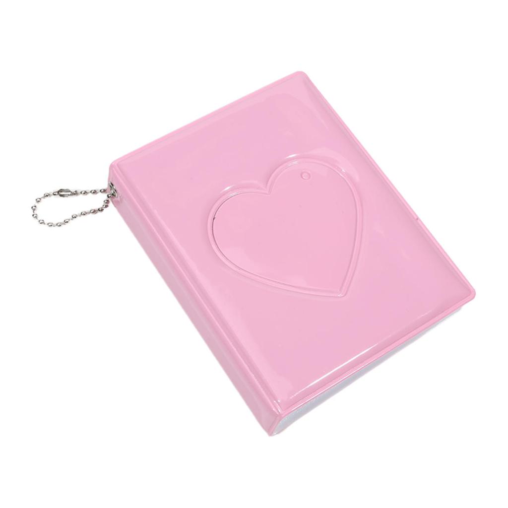 1PC Solid Color Pockets Portable Key Chain Photos Holder Mini Photocard Albums for Kpop Idol Star Chasing Cards Collect Book
