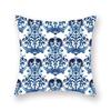 Blue Mandala Flower Geometric Print Pillowcase Living Room Sofa Bedroom Car Office Cushion Cover Home Decoration Ornament