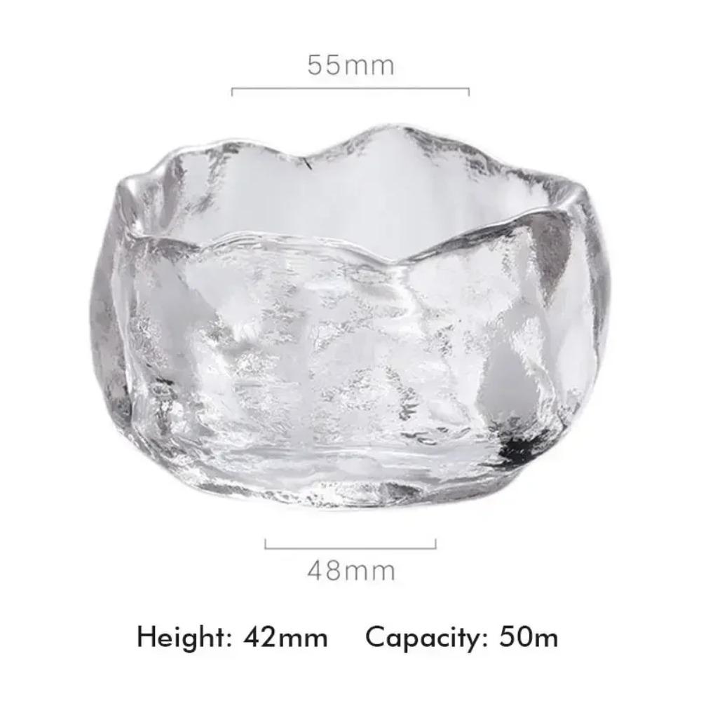 1 Stück Glasbecher im japanischen Stil Verkostung Transparent Untersetzer Tee s Kongfu Meister Teetasse Weißwein Wasserpfeifenglas