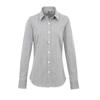Premier Womens/Ladies Micro Gingham Check Cotton Long-Sleeved Shirt