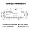 1M Length Drag Chain Black CNC Cable Carrier Durable Wire Carrier Chain  CNC Machine Tool