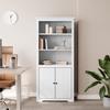 VidaXL BODO Bookcase White 80 X 40 X 172 Cm Solid Pine Wood 355056