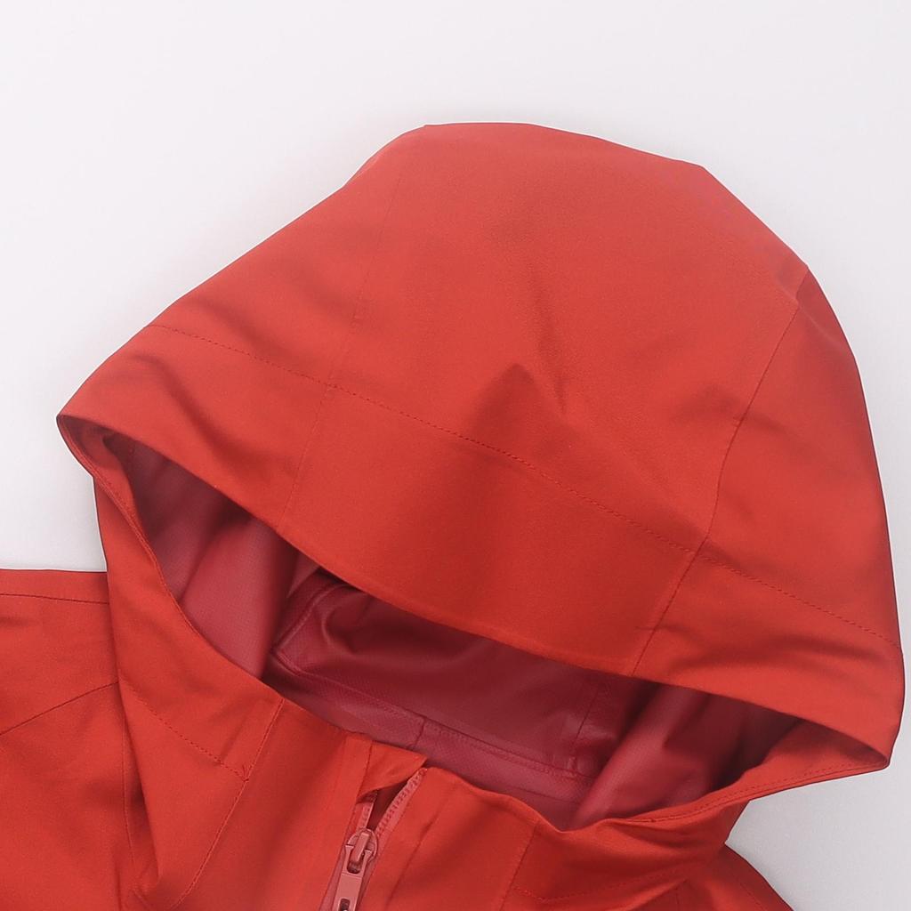 UNIQLO Solid Color Waterproof Zip-Up Jacket Men jackets Orange-Brown 449614-27