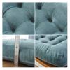 Square Seat Cushion 16x16 Inches Solid Color Stuffed Chair Pad Velvet Thick Seat Cushion for Dining Chair Floor Home Office