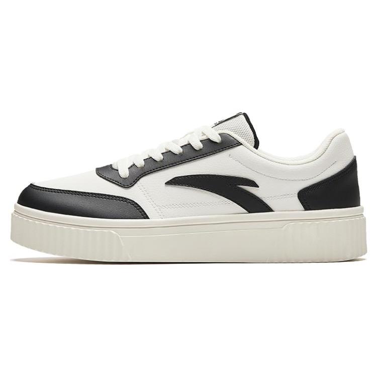 New Anta Low Top Skateboard Shoes Men's White Black 912358005-7