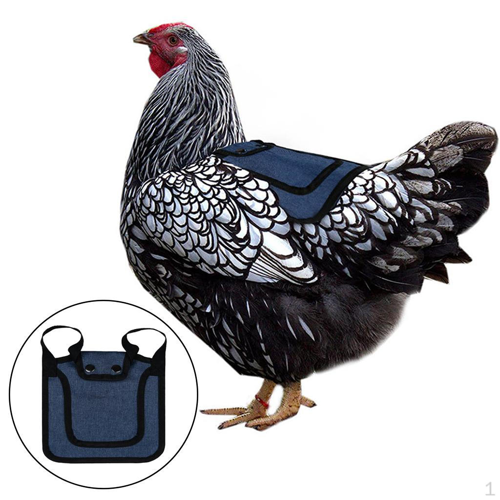 

Adjustable Pet Clothes Hen Apron Poultry Chicken Saddle Feather синій