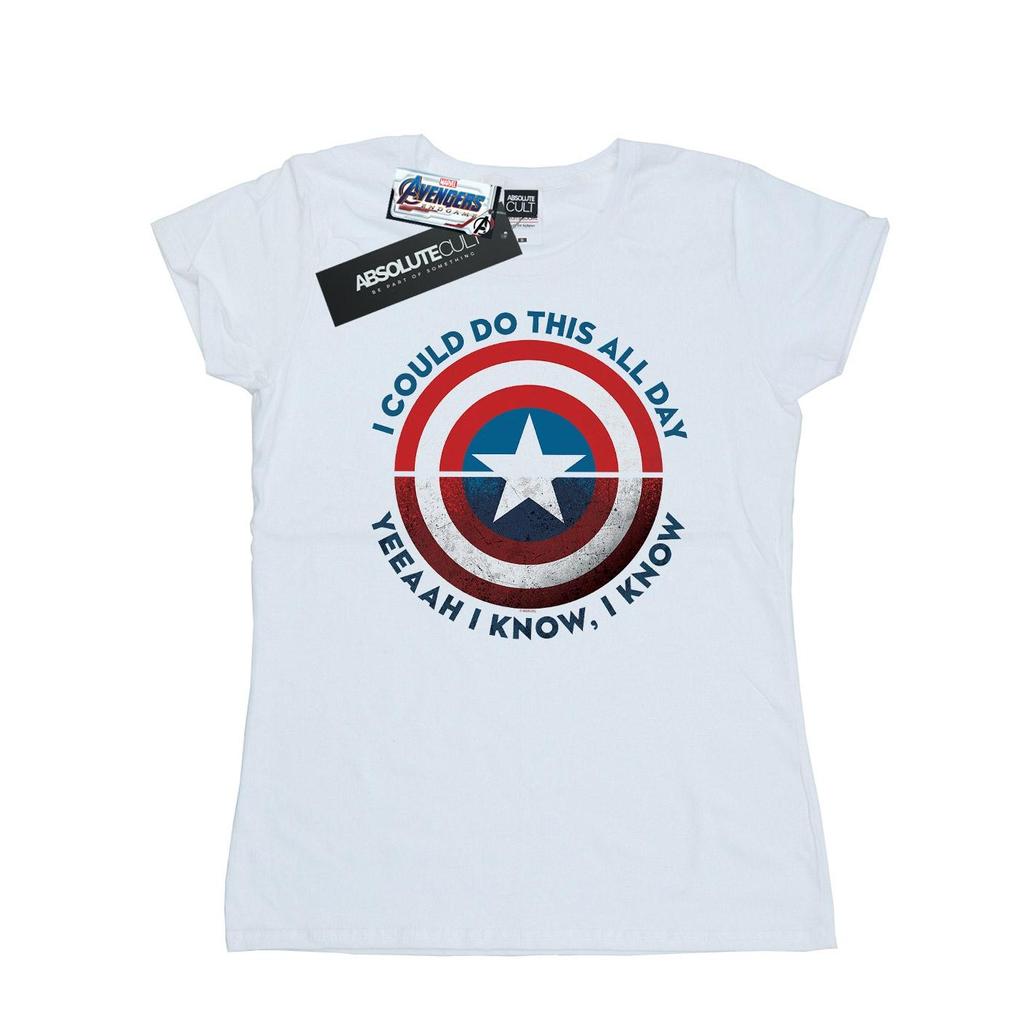 Marvel Womens/Ladies Avengers Endgame Do This All Day Cotton T-Shirt