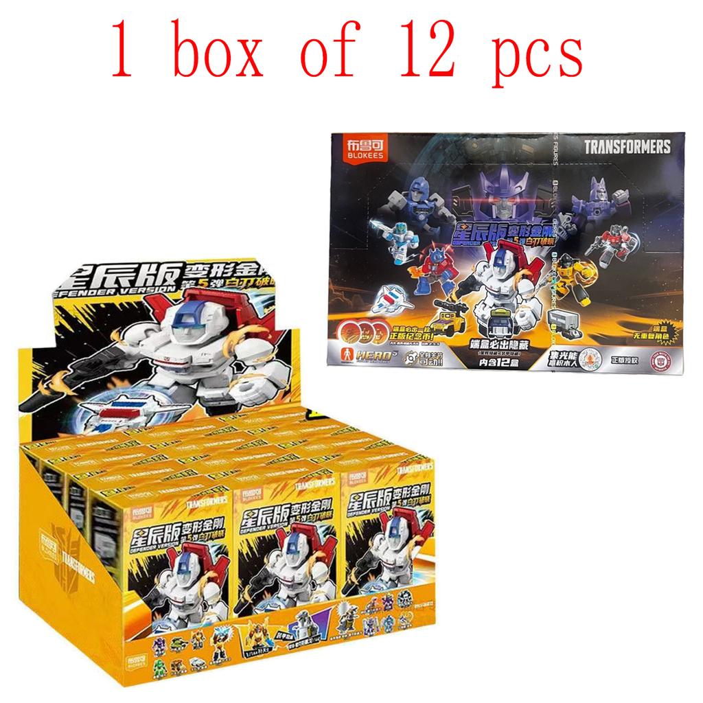 Original Blokees Transformers Defender Version Vol.4 Serie Blind Box Anime Zubehör Bauspielzeug Sammlermodell Lustige Geschenke