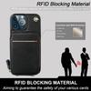 Bocasal Crossbody Wallet Case for iPhone 13 Pro Max, RFID Blocking Leather Purse Case with Card Holder, Protective Handbag Flip Cover with Zipper
