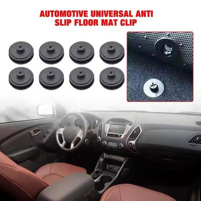 Fissaggio Automatico Fibbia Tappetino Auto Clip Universali per Tappetino Auto Supporti di Fissaggio Impugnature Fermo Antiscivolo Resistente