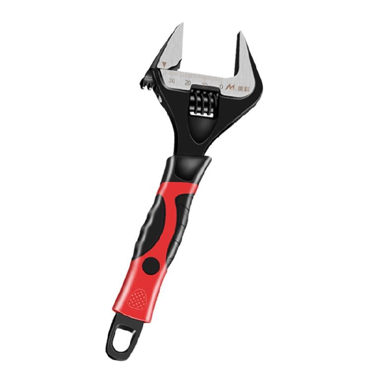 Adjustable Wrench Spanner Universal Large Opening Short Handle Wrench Home Tool 6-Inch