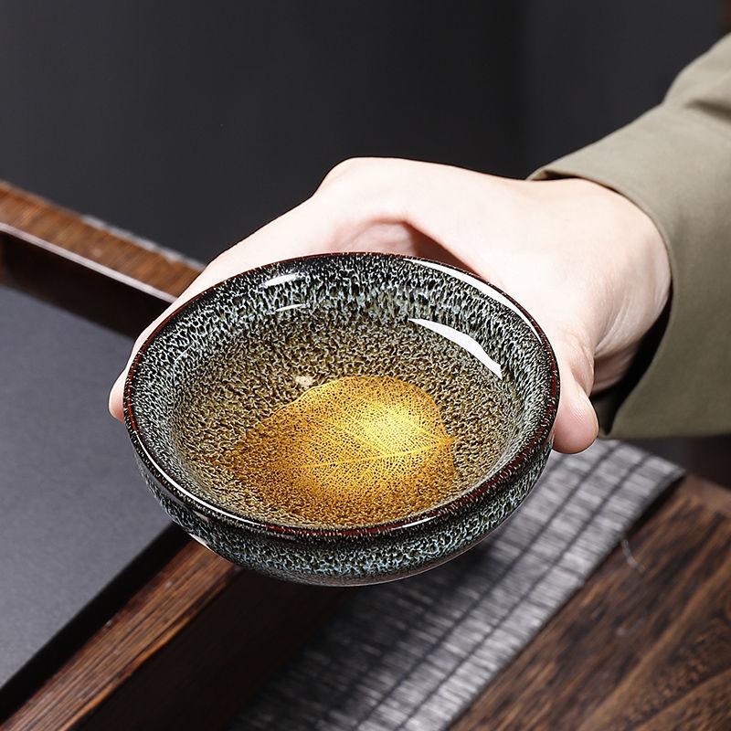 5pcs Transforming kiln into Maple leaf cups building tea cups Ceramic Household Tea Set Douli Cup Tas Tea Bowl Kitchen Dining