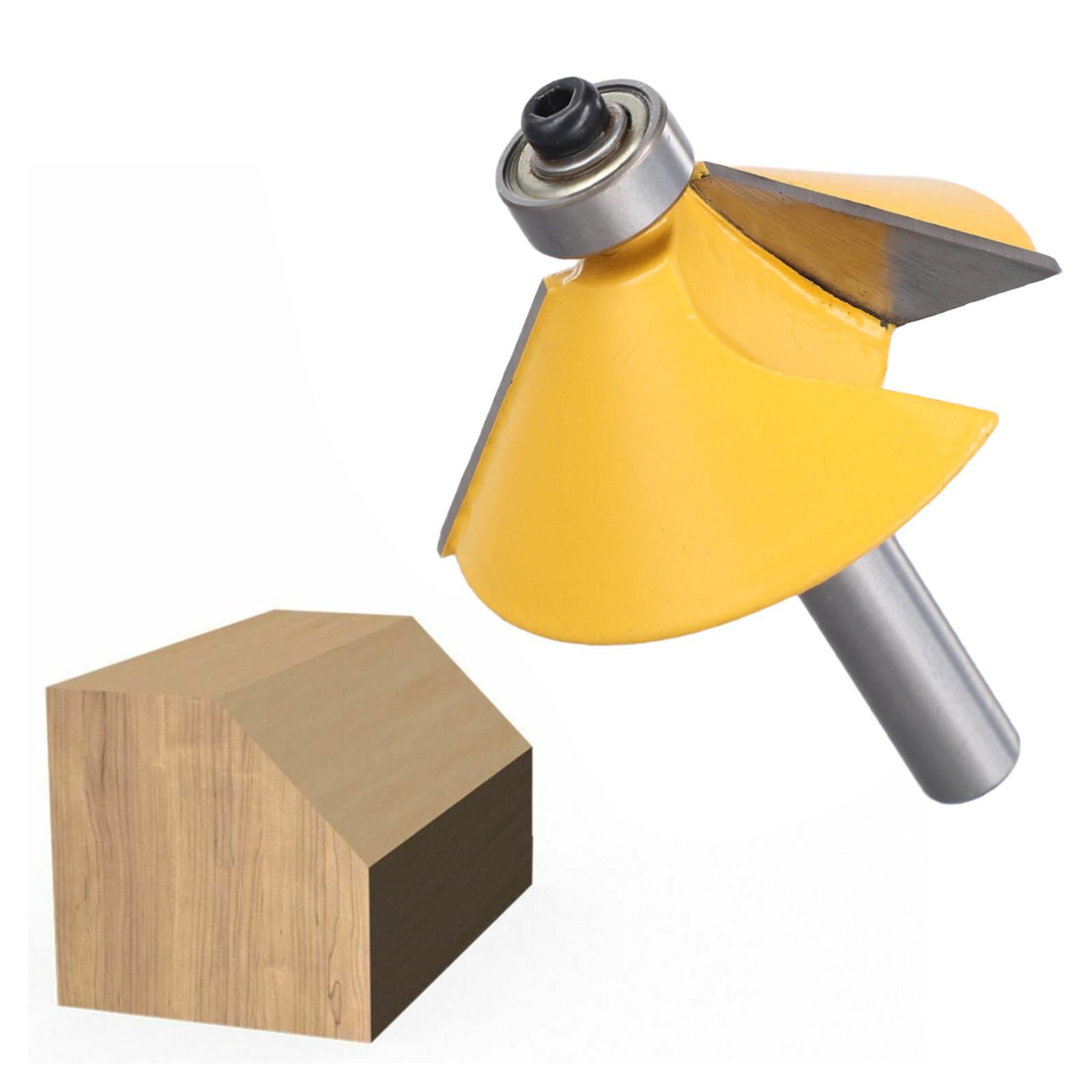 

Фреза для зенкування та зняття фаски 45 градусів, хвостовик 8 мм, кінцева фреза з твердосплавним наконечником для різання, інструменти для деревообробки China Mainland