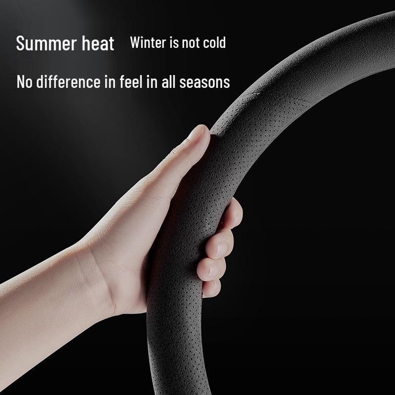 Suede Steering Wheel Cover for 20 Lynk & Co Models (03+, 03, 02, 05, 06) & Genuine Leather Cover for 2021 Model 01