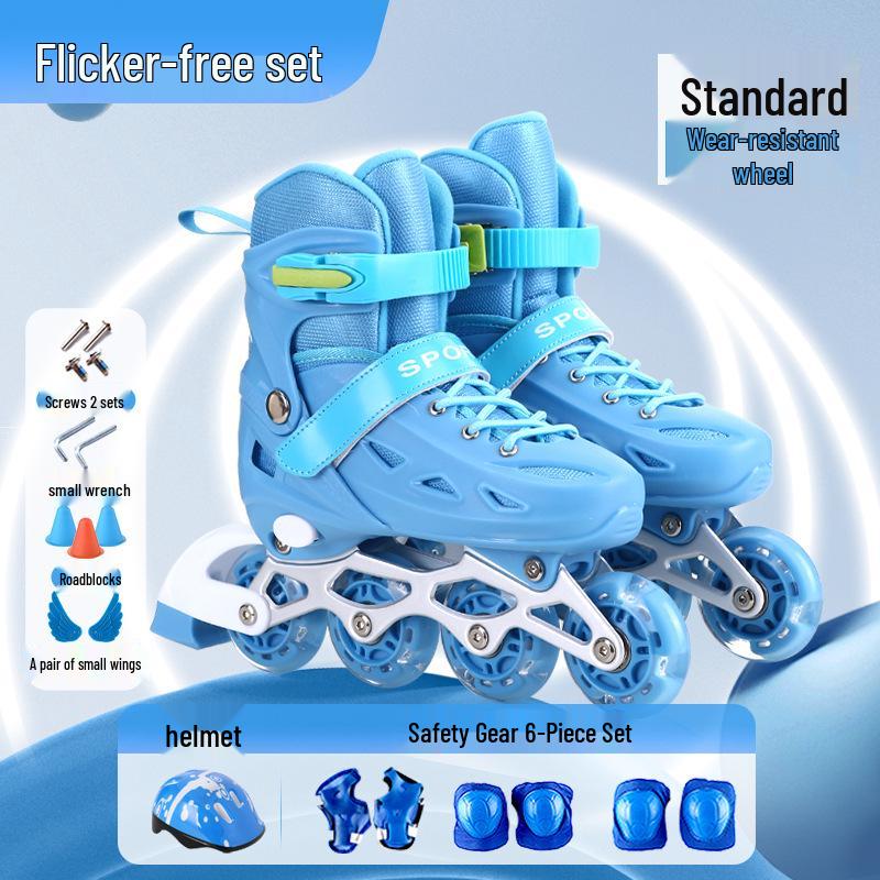 Kinder-Kombi: Eis- & Inlineskates für Anfänger - Rollschuh-Set für Jungen & Mädchen