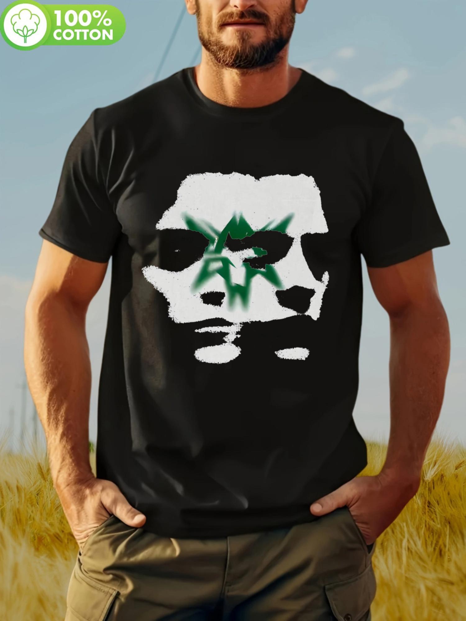 

Vintage Graphic Print T-shirt - Black & Green Artwork XXXXL