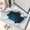 3D Illusion Rug with Deep Blue Hole Design for Home Decor Unique Floor Mat Entrance Mat Indoor Outdoor Use Skid resistant carpet
