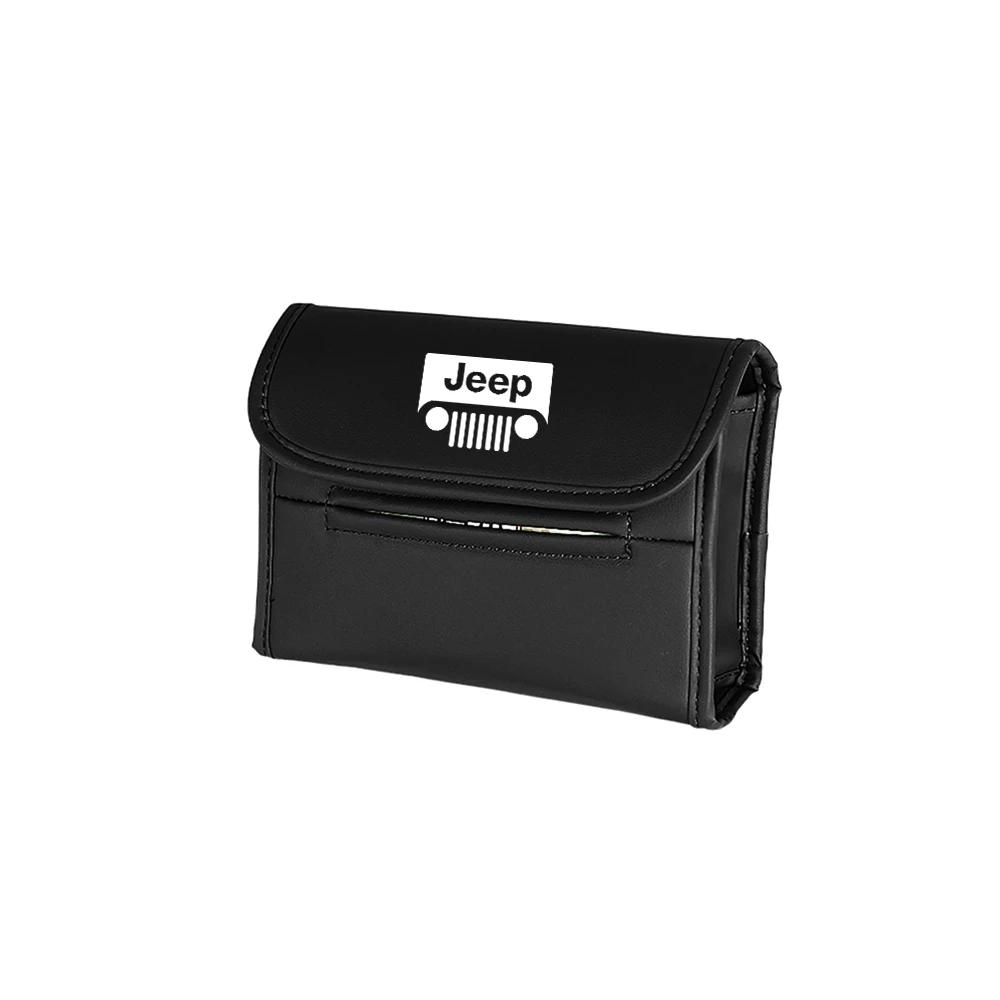 

Для автомобиля Jeep Значок JEEP Стильный Тканевый Бокс Бумажная Коробка на Спинку Сиденья Аксессуары для Интерьера Для Jeep Renegade Wrangler Compass