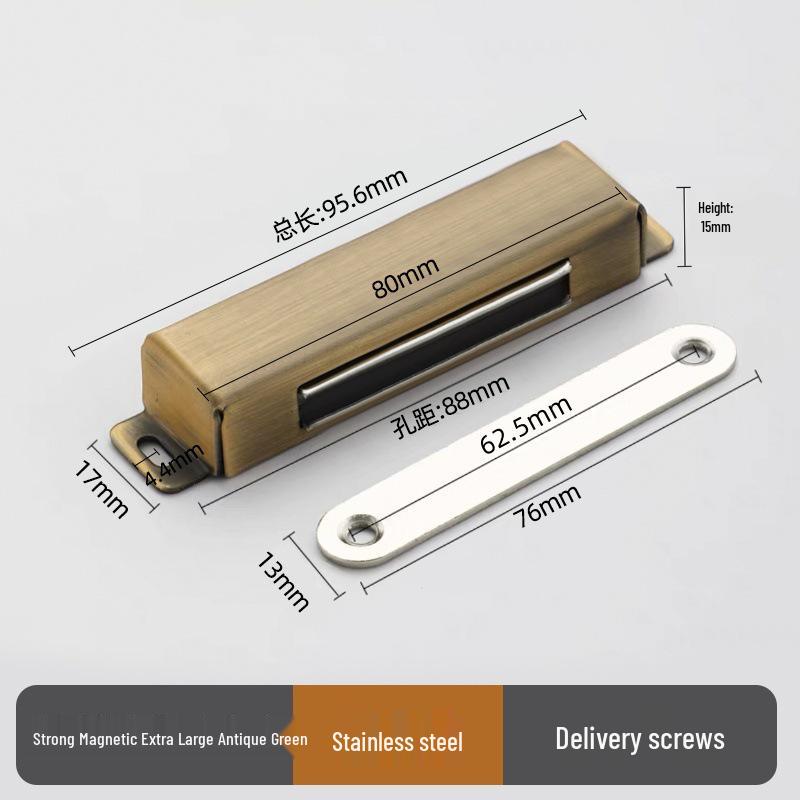 Modern Stainless Steel Magnetic Door Catch - Ball Latch Closure for Cabinet Accessories