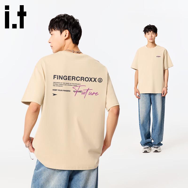 Fingercroxx IT Men's Loose Fit Cotton Short Sleeve T-Shirt
