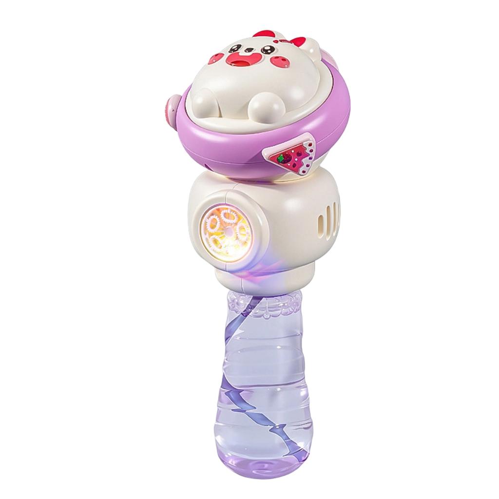 Rechargeable Bubble Machine Handheld Bubble Blower Toy with 90ml Bubble Solution Capacity Electric Bubble Wand for Outdoor Indoor Play
