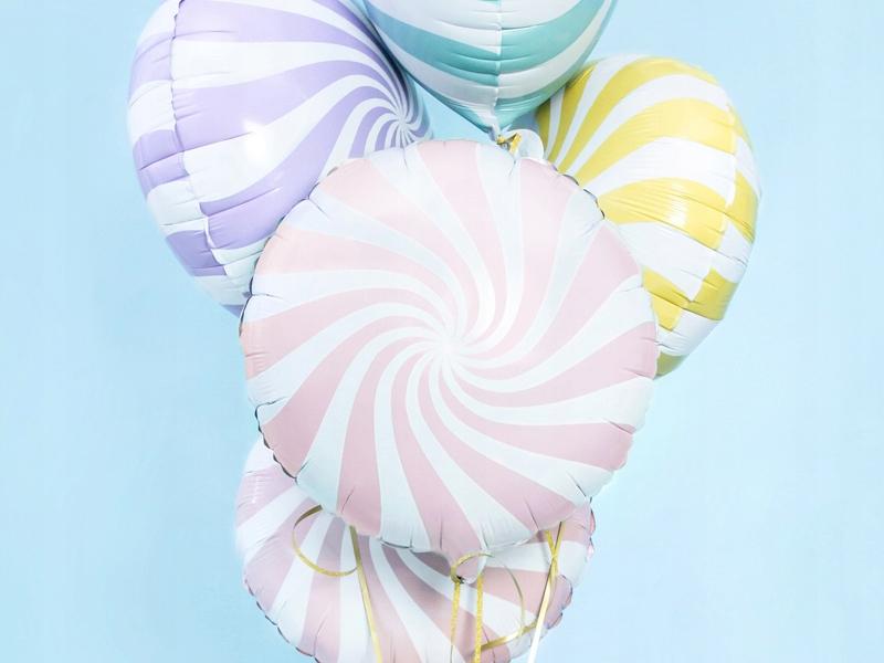 Candy Foil Balloon, 45cm, Light Pink 1pc