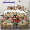 Set Copripiumino Trapuntato con Fantasia Unica Decorazione per la Casa Regalo (1 * copripiumino + 2 * federe senza imbottitura).xwn