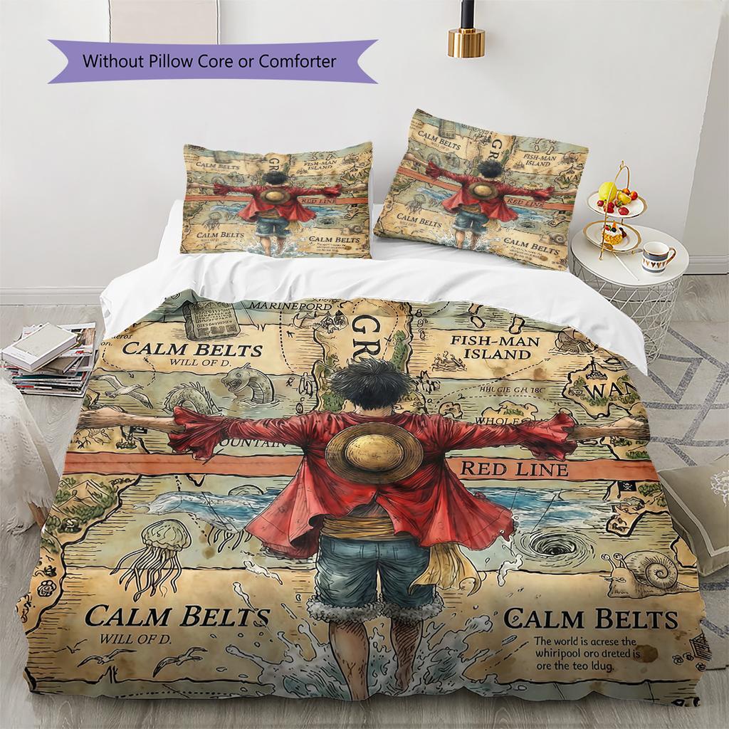 Set Copripiumino Trapuntato con Fantasia Unica Decorazione per la Casa Regalo (1 * copripiumino + 2 * federe senza imbottitura).xwn