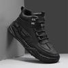 New  Handmade Leather Casual Men Shoes Design Flat Sneakers Man Breathable Large Size Leather Shoes Men Ankle Boots Outdoor