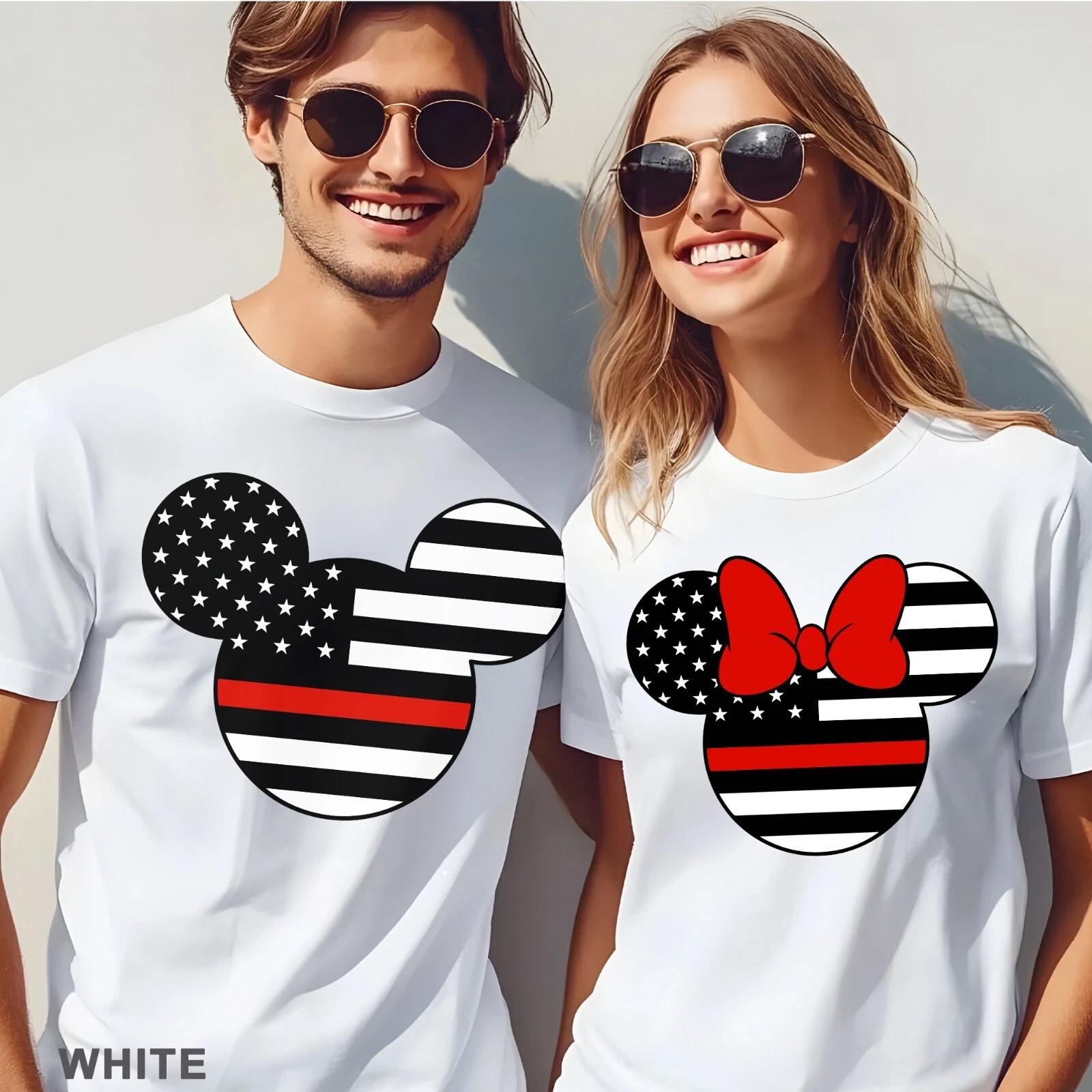 Mickey and Minnie Head Independence Day Tee, Patriotic Mickey Shirt, 202971 S
