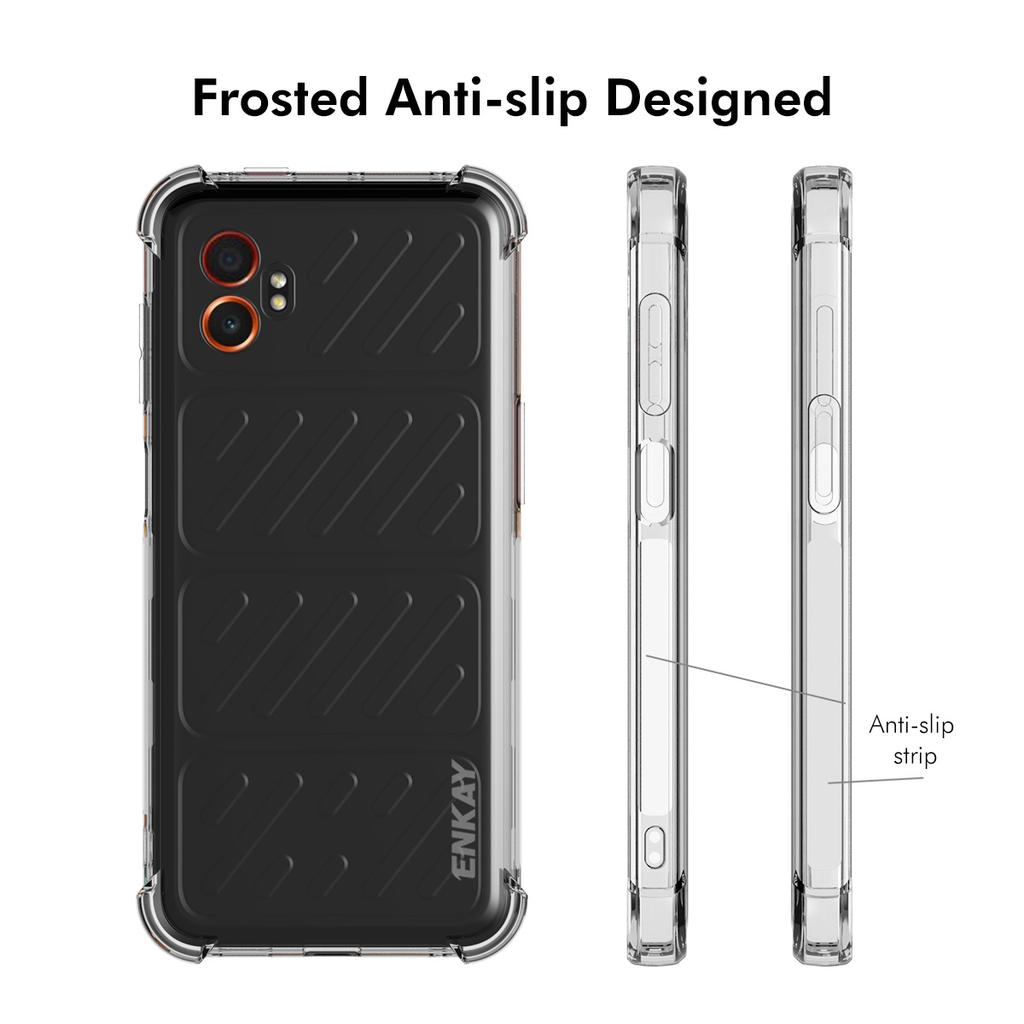For Samsung Galaxy XCover7 Pro Clear Phone Case ENKAY HAT PRINCE Shockproof Anti-slip TPU Cover