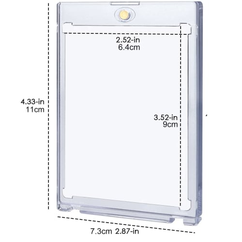 Takelablaze Magnetic Card Loader, Set of 12, 35PT UV Protection, Magnetic Holder, Card Protection, Storage, Trading Card Protective Case, Pokemon Card