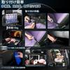 Baiwife 2PC Set Car Seat Back Organizer with Foldable Table, Waterproof Black Leather
